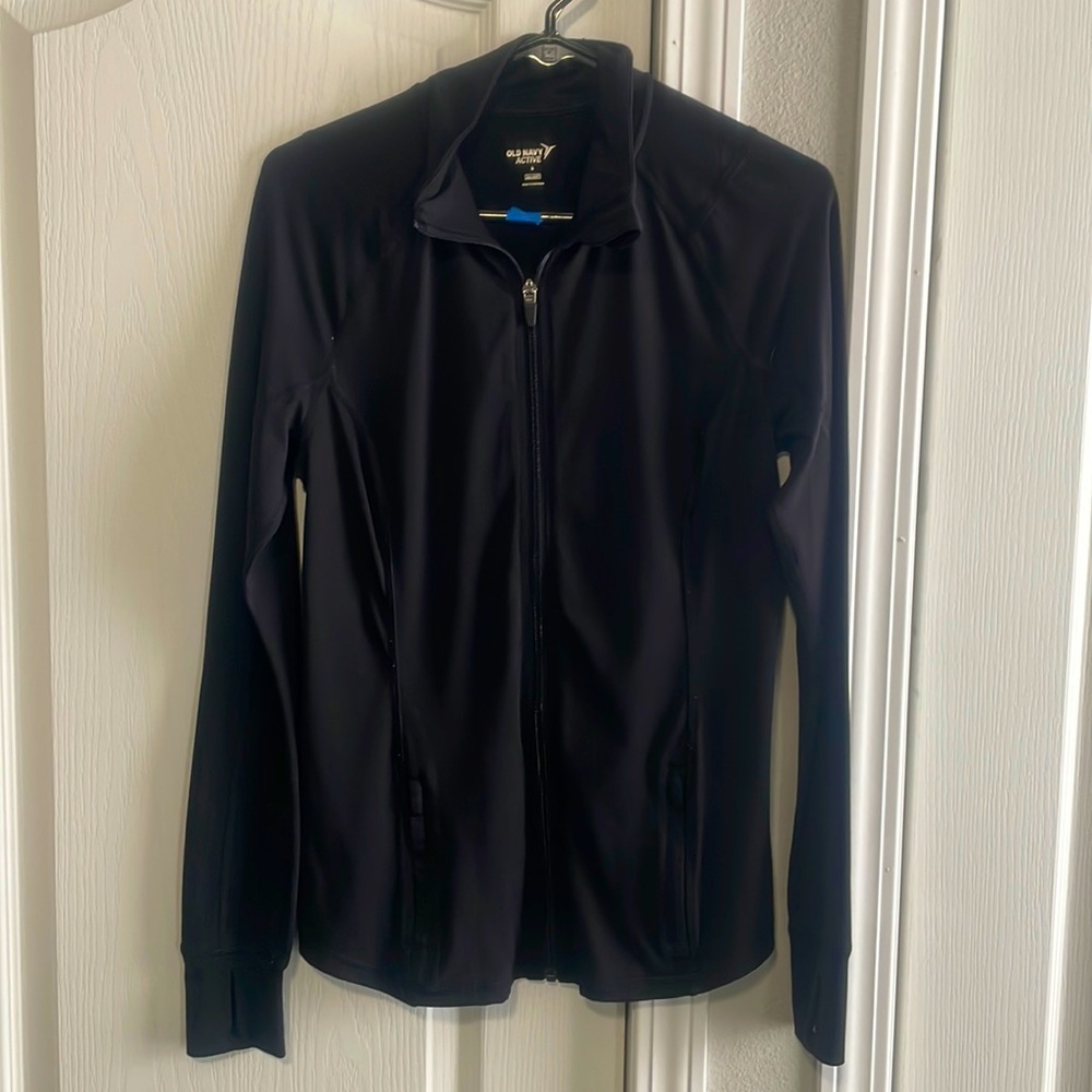 Black Old Navy Active Go Dry zip up. Size small